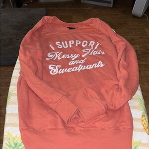 Torrid “I Support Messy Hair and Sweatpants” Sweatshirt